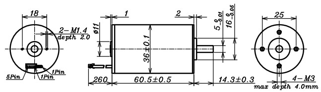 Driver 8000 Rpm Dc Motor , 24 Volt Brushless Motor 18750mA Starting Current