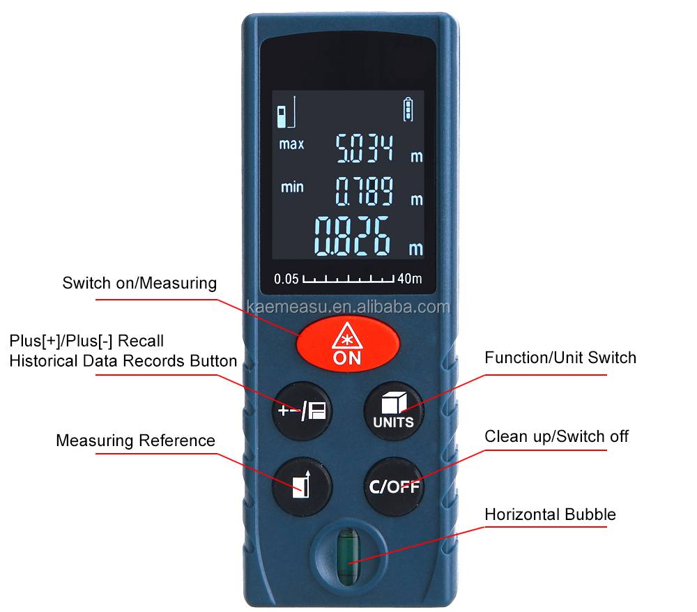 High Precision Mini Portable Handheld Rangefinders Laser Distance Meter for Indoor Decoration