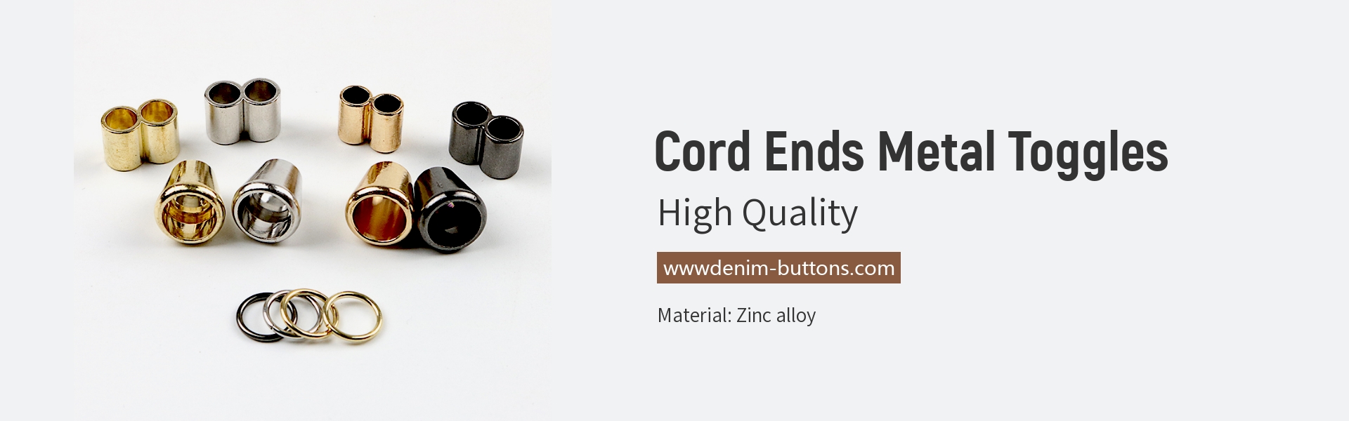 Cord Ends Metal Toggles