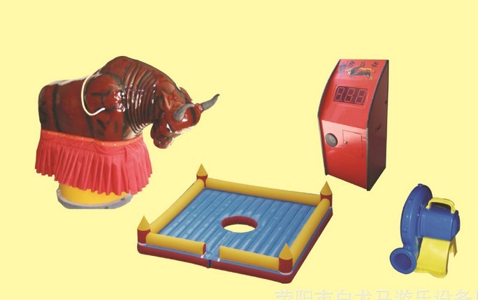Round Inflatable Mechanical Bull , PVC Tarpaulin Inflatable Mechanical Bull Ride Game