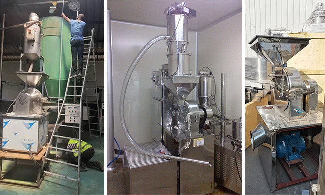 SUS304 Milling Machine Dry Chilli Sugar Salt Rice Spice Grinding Machine Crushing