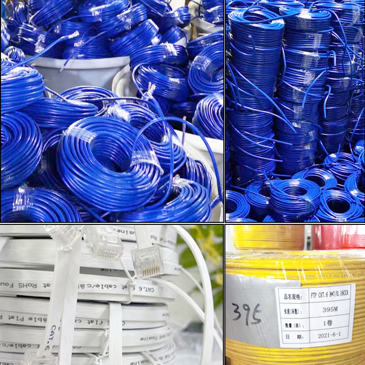 Customization Shield 1m 3m 5m 10m STP UTP Pure Cooper Cat5 Cat5e Cat6 Cat7 Cat8 RJ45 Patch Cord Lan Ethernet Network Cable