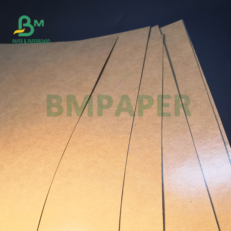 300gsm + 15g PE Coated Kraft Paper For Food Trays Good Stiffness 700 x 1000mm
