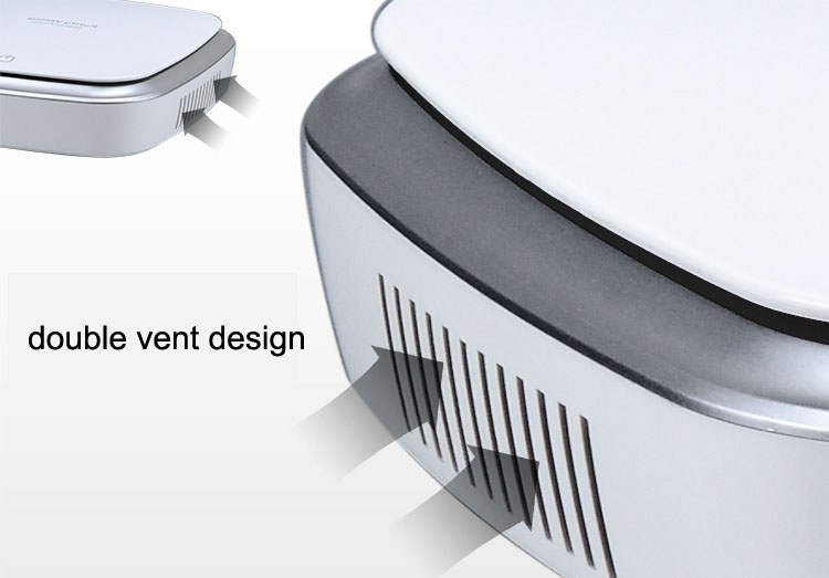 HOMEFISH ABS Hepa Filter Car Air Purifier DC5V With Led Light