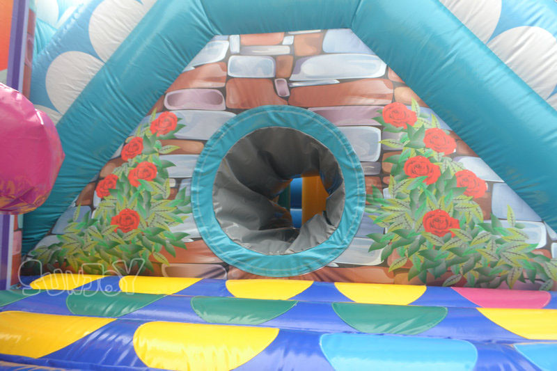 15oz PVC Inflatable Rose Funcity Theme Park Digital Printing