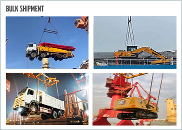 Excavators are delivered in bulk