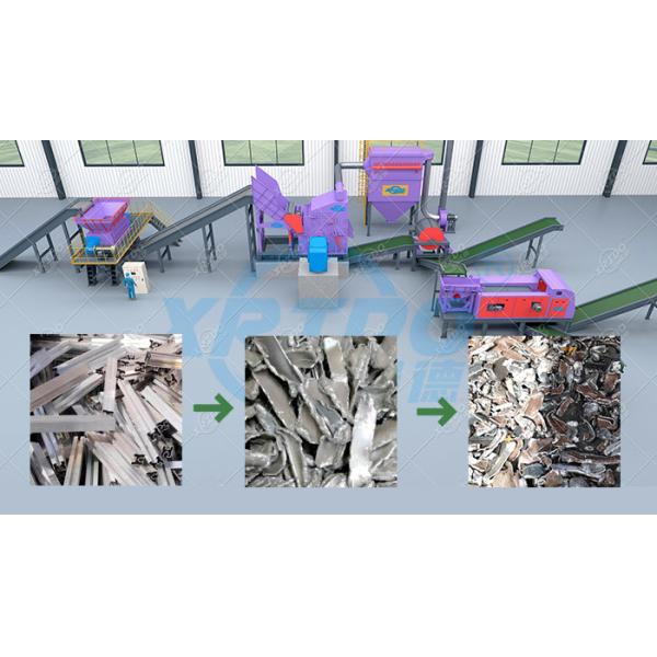 Industrial Metal Shredder Machine For Scrap Metal Aluminium Recycling Plant