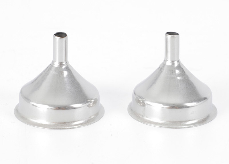 Long Mouth 5mm Stainless Steel Hip Flask Funnel / Whiskey Flask Funnel