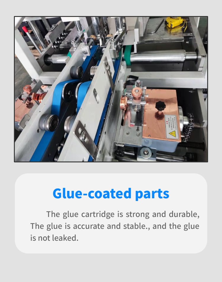 Video outgoing-inspection Provided Mini Box Folder Gluer Machine for Small Box Folding