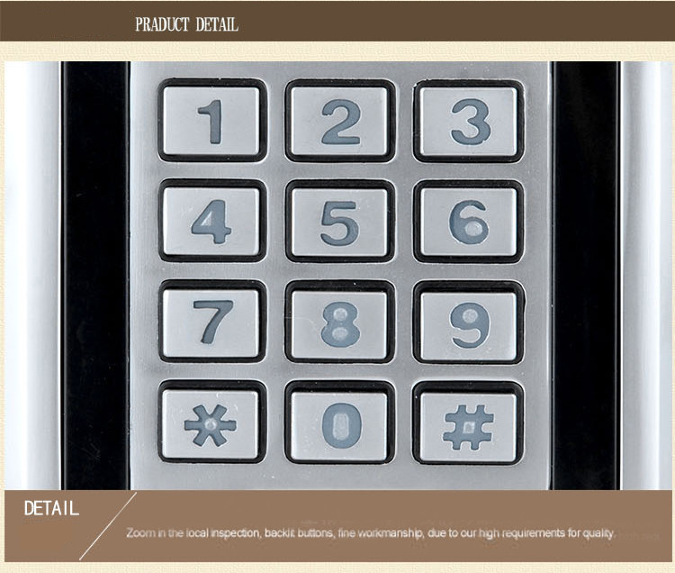 Metal Smart Standalone Door Access Control System Pin Door Access Control System