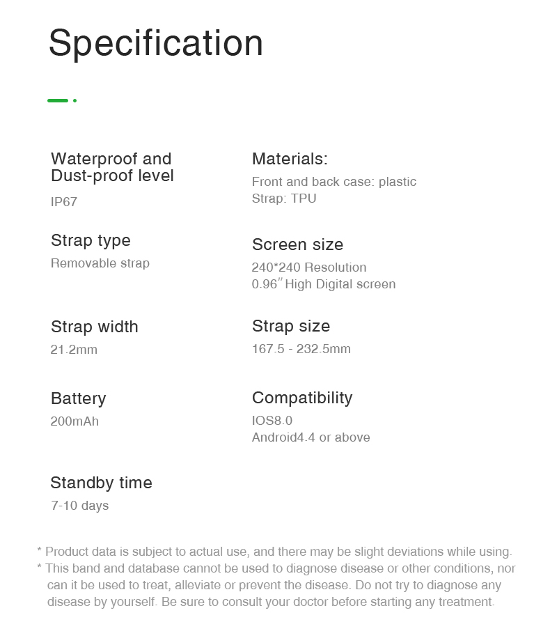 SDK Silicone Strap Smart Watch 0.96TFT Health Monitor Wrist Modify APP Customized Smart Watch