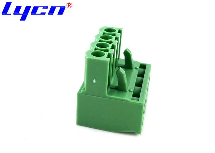 5.0mm Female PCB Terminal Block Connector Without Ear Right Angle Type