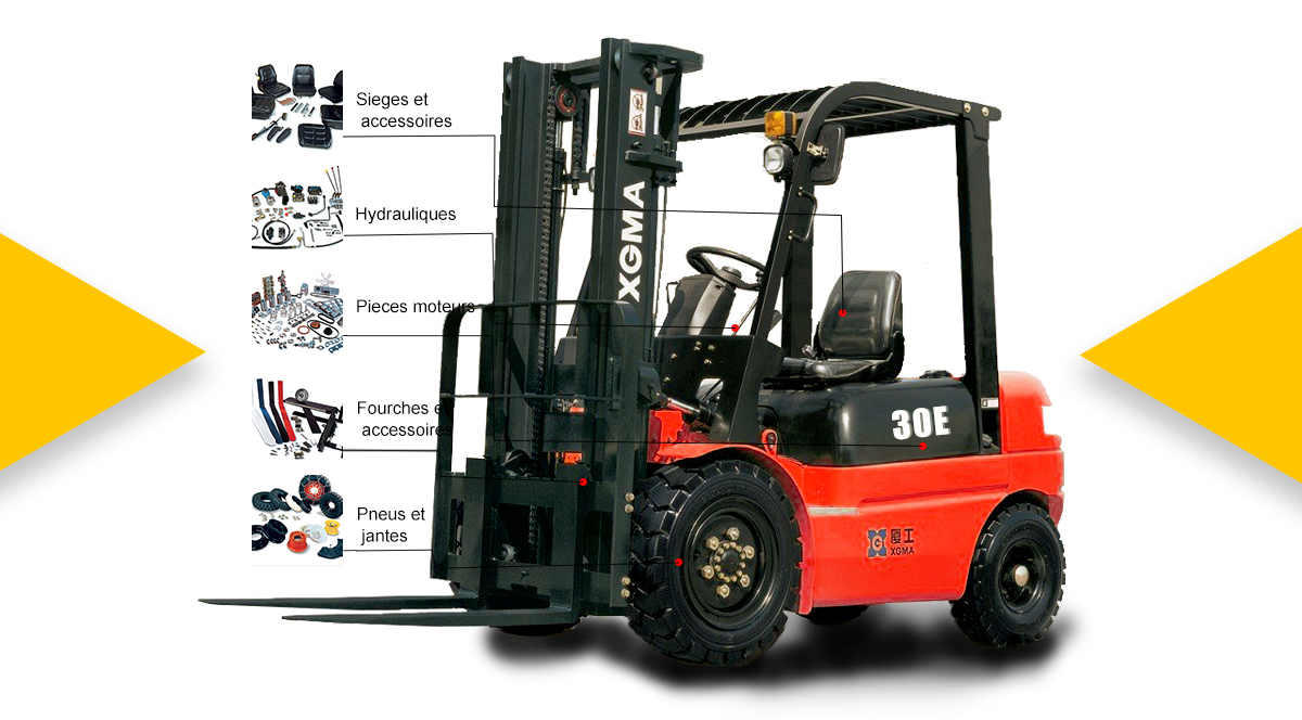 3t 4.2t Internal Combustion Forklift With Diesel Mitsubishi Hydraulic Pump