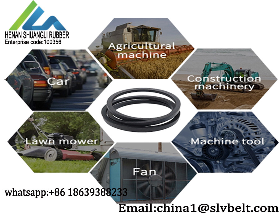High Flexibility Rubber SPA V Belt Top Width 13mm Height 10Mm Customized