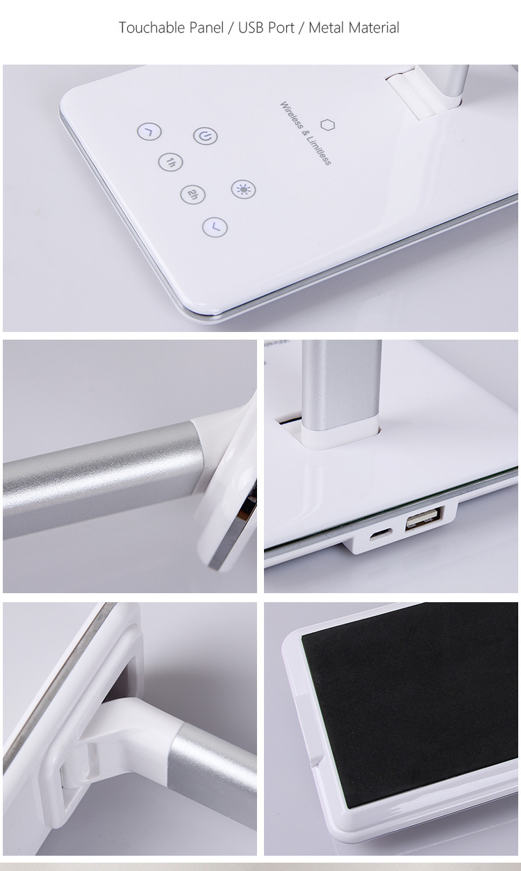 Alu Desk Lamp Phone Charger