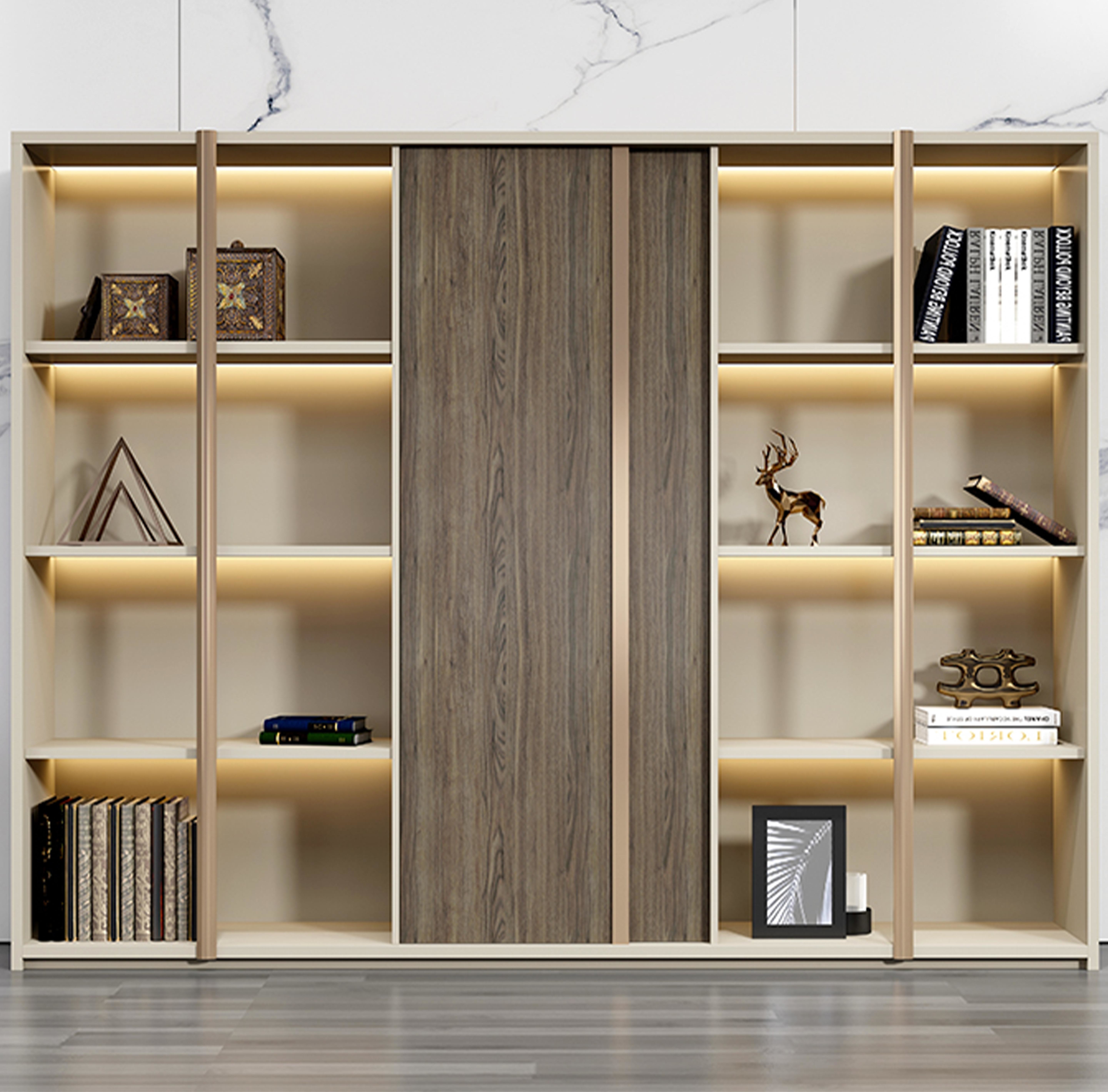 Cabinet Wooden Office Furniture Desk Background Cabinet Office Bookcase Partition Cabinet