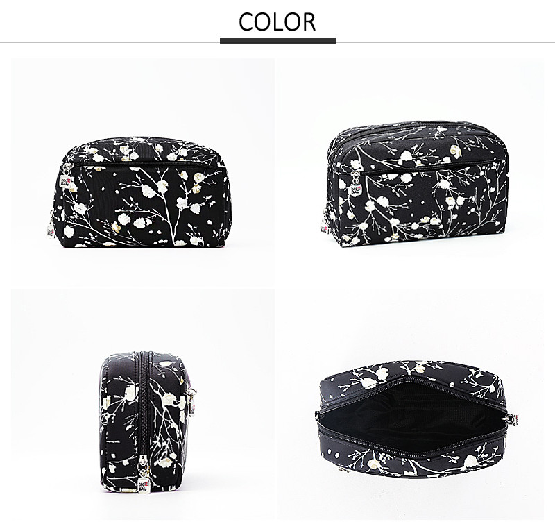 Digital Printing Polyester Canvas Cosmetic Brush Bag