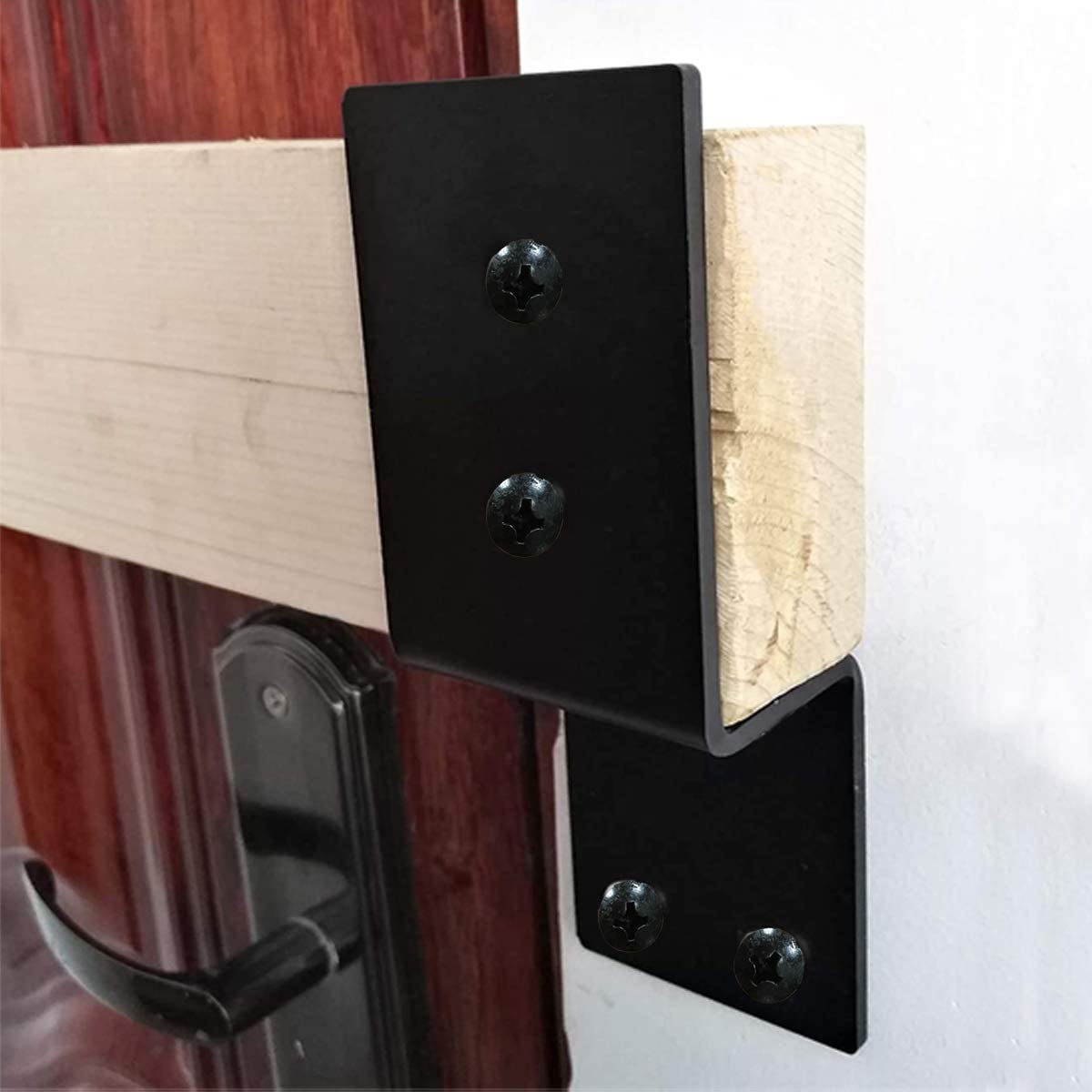 Powder Coated Heavy Duty Open Bar Security Holder Bracket for Standard 2 X 4' Lumber