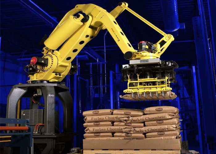 Carton / Bag Palletizer Machine PLC Control For Food / Beverage Industry