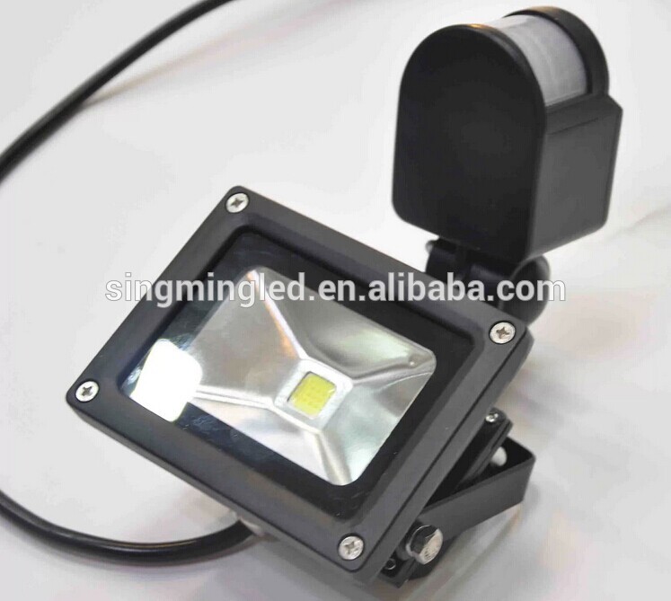 LED Aluminum Lamp Body Material motion sensor LED flood light with 3 years warranty