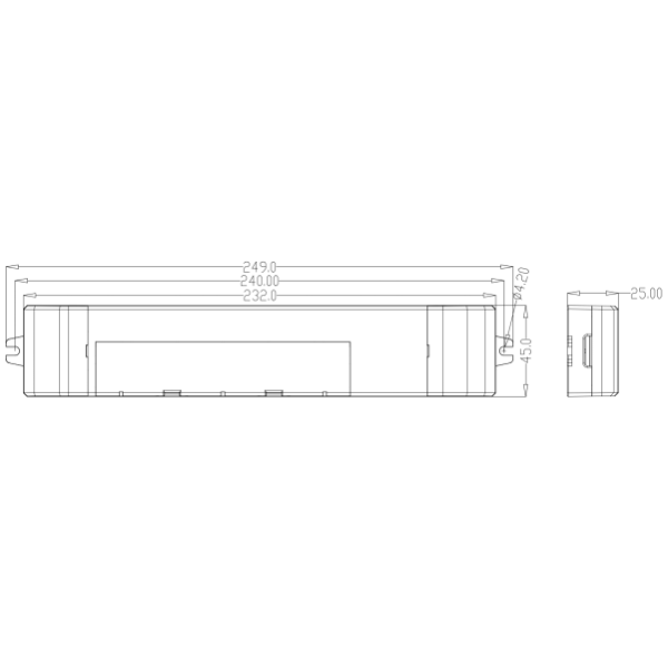 2W Non-maintained emergency packs with 3 hours duration and 5 years warranty
