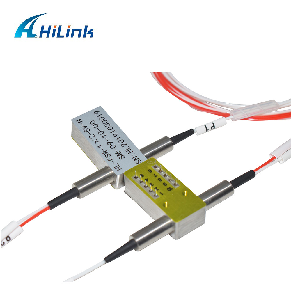 1x2 FSW Mechanical Optical Switch SM 1310nm 1550nm 900um 0.5M Non Latching Without Connector