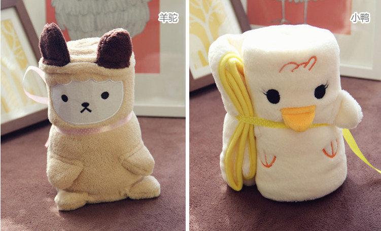 Lovely Animal Print Throw Blanket / Flannel Blanket Cartoon Characters Wearable