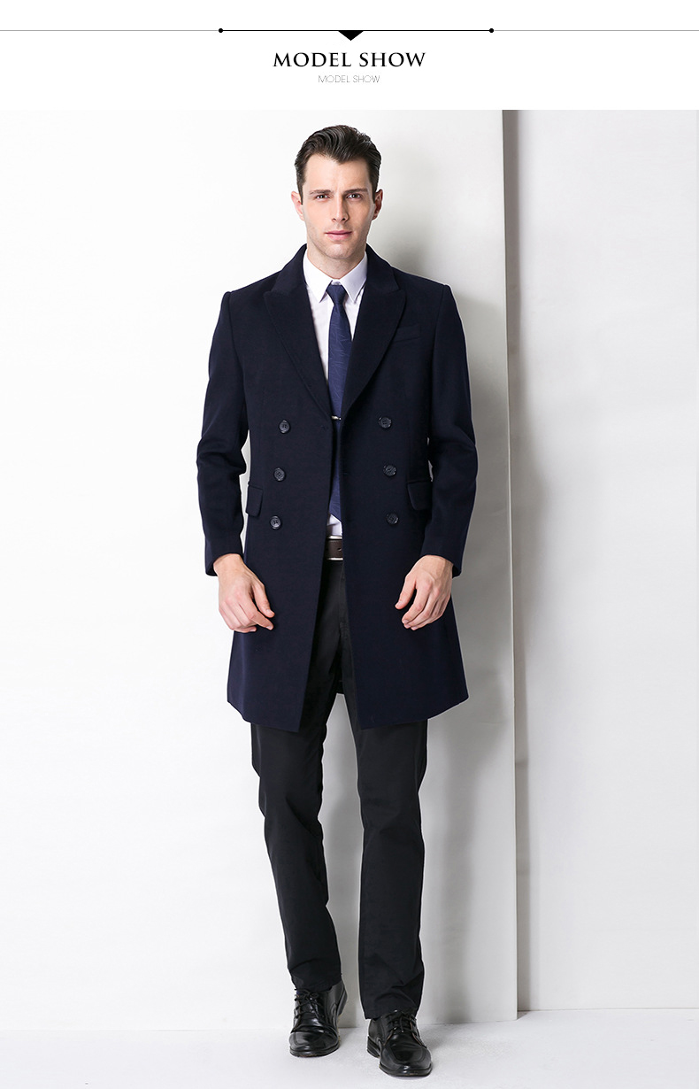 Breathable Men's Mid-Length Coat Viscose Shell Material for Comfort and Durability