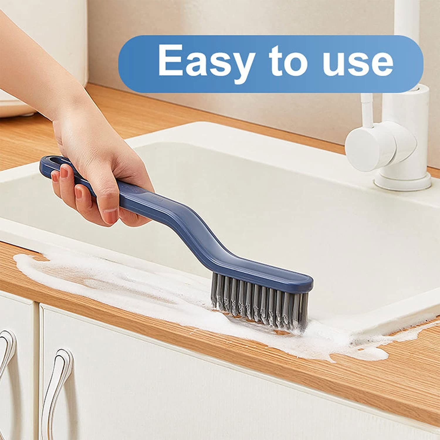 Crevice Gap Cleaning Brush Hard Bristle Brushes Cleaning Bathroom Suitable Kitchen Surfaces Windows Groove Tiles Faucets