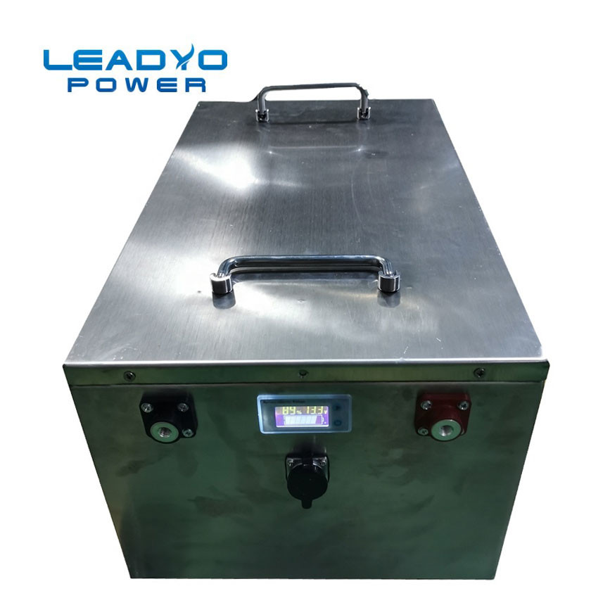 Smart LCD Display Lithium ion RV Marine Battery 12v 100Ah Deep Cycle Lifepo4 Batteries with Monitor Battery Status