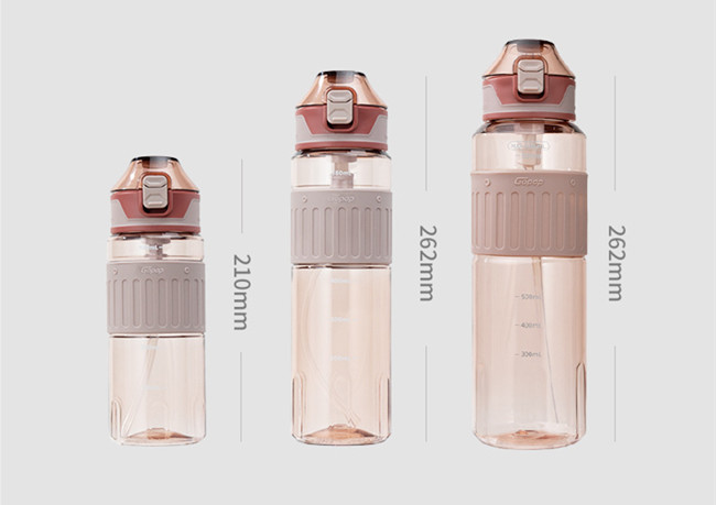 550ml Team Hygiene Personalised Sports Drink Bottles With Straw Carry Strap