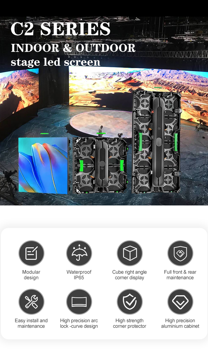 Indoor Video Advertisement Wall-Mounted LED Display Screen with P2.9 Pixel Pitch