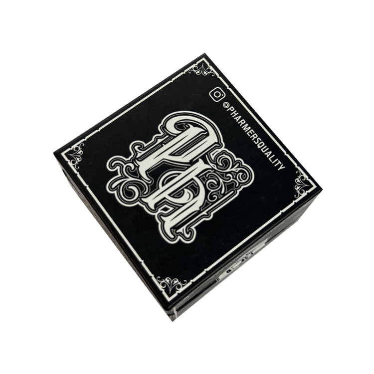 Black Book Shape Cigarette Paper Box Magnetic Paper Cigarette Case With EVA Foam