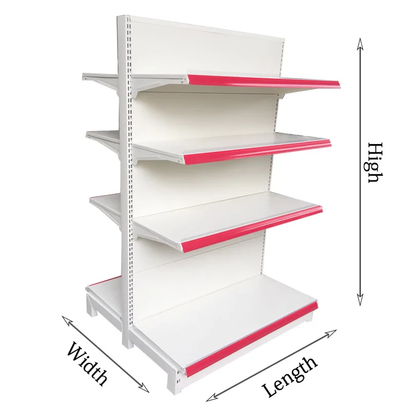 Hot-Sale In This Month Double Side Gondola Supermarket Shelf Cold Rolled Steel