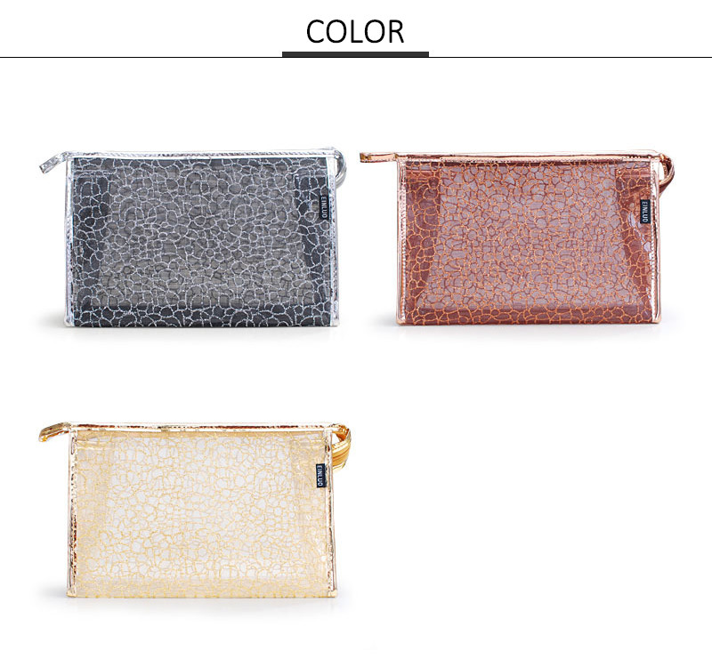 Fashion Custom Stone Pattern Pvc Cosmetic Toiletry Bag