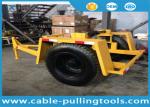 Welded Steel Underground Cable Tools 2 Ton Cable Reel Trailer Cable Carriage