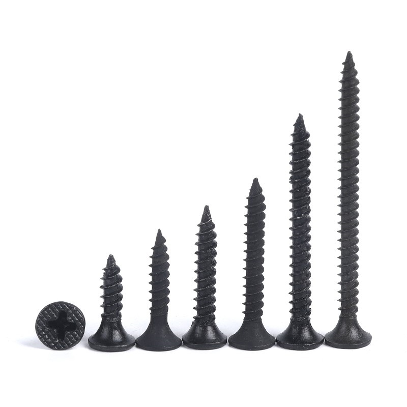 Countersunk Head Phosphated Dry Wall Nail Wall Plate Nail Cross Flat Head Screw in Gray Finish