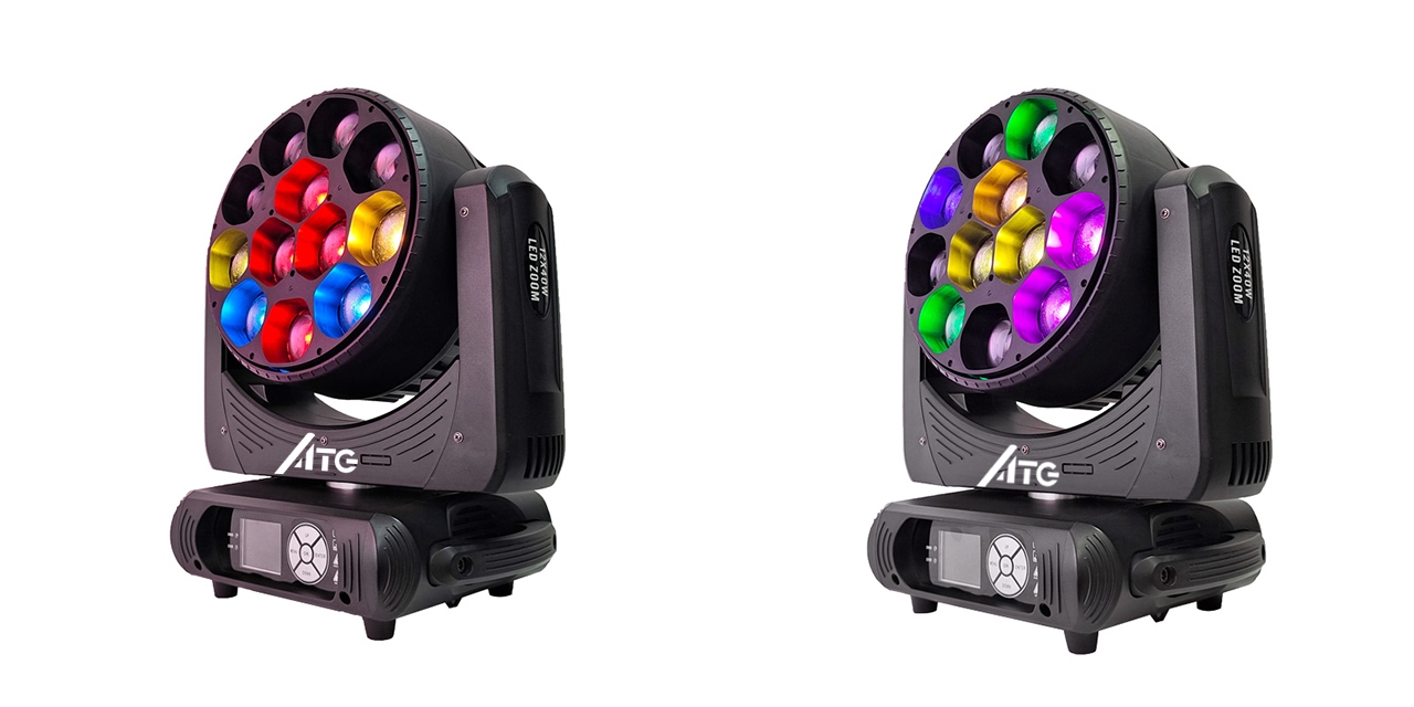 3- 90w Mobile Head Titanic 9090 Lights for Club Bar Dj Show Stage Lighting LED RGBW