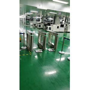 Buy cheap Weatherproof Glass Turnstile Swing Gate IP54 Advanced Communication Interface product
