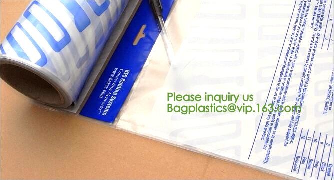 clear LLDPE easy tearing line pre-opened in roll bag,Factory custom LLDPE plastic autobag Preopened polybag on a Roll