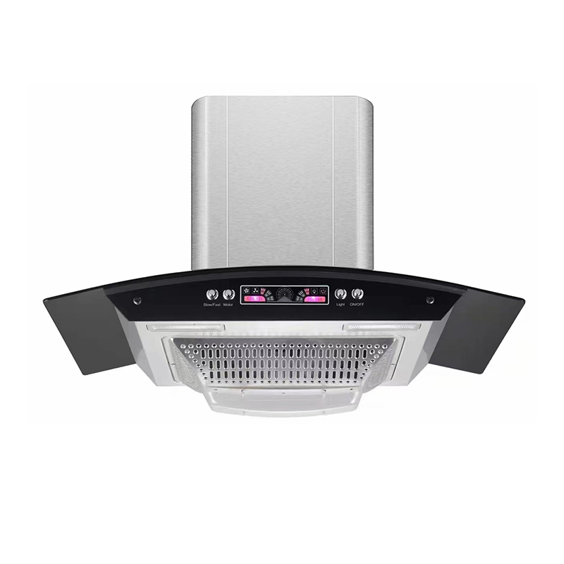 EQVVV Silent Curved Glass Cooker Hood 60cm Rangehood