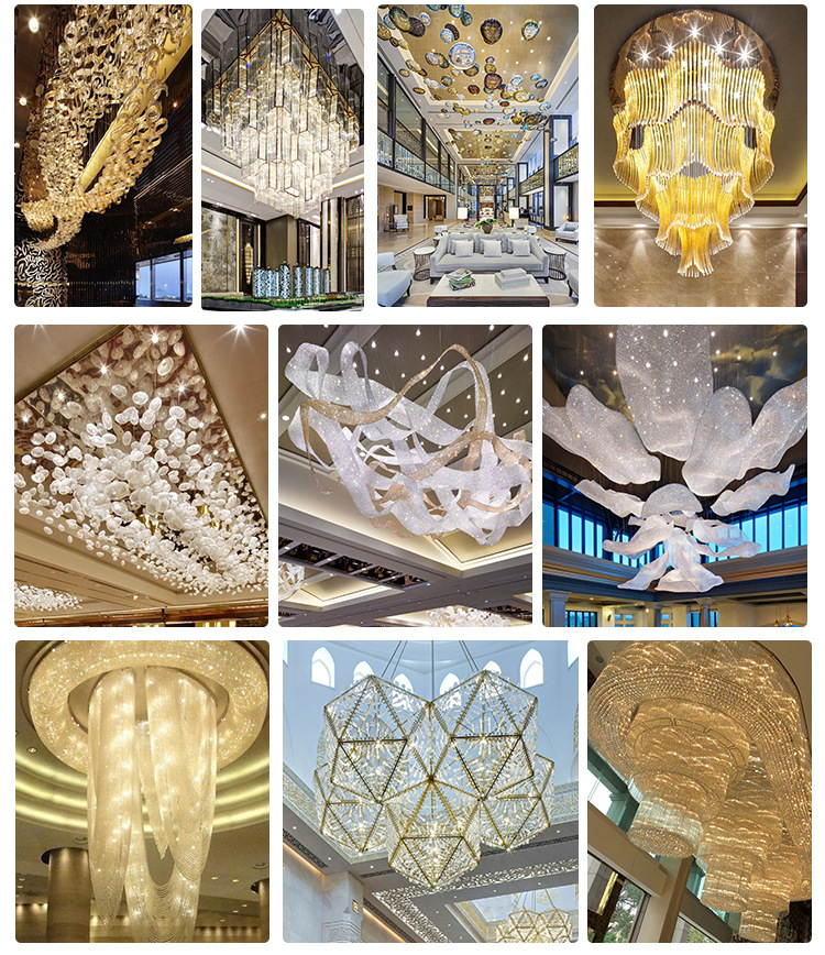 JYLIGHTING custom good price ceiling plate for pendant light large glass tile lighting Project customization for hotel