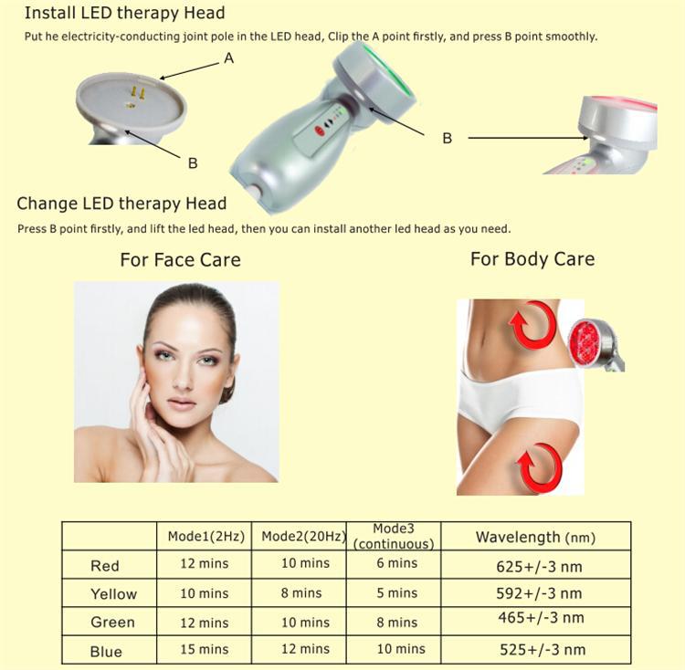 BF8005 Beauty Light Therapy Acne Treatment Handheld Led Therapy Lifting Led Light Therapy Home Use