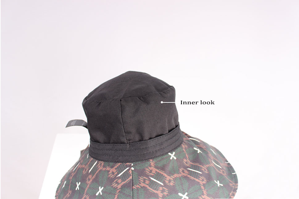 Big Brim Zebra Print Organic Cotton Bucket Hat