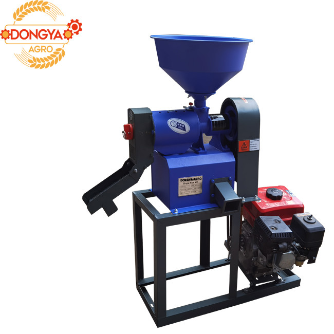 Gasoline Type Mini Rice Mill Single Phase 7HP 160kg Per Hour