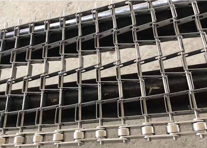 Glavanized Iron Flat Wire Mesh Belt Smooth Surface For Product Sorting System