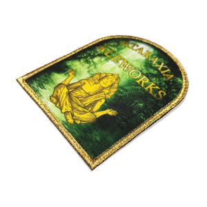 Polyester Cloth Heat Transfer Printing Patch With Embroidered Edge