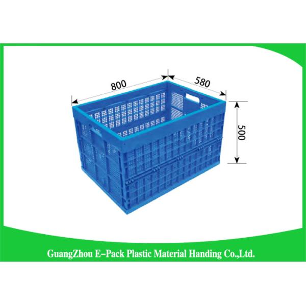 Virgin PP Black Plastic Storage Boxes , Recyclable Collapsible Plastic