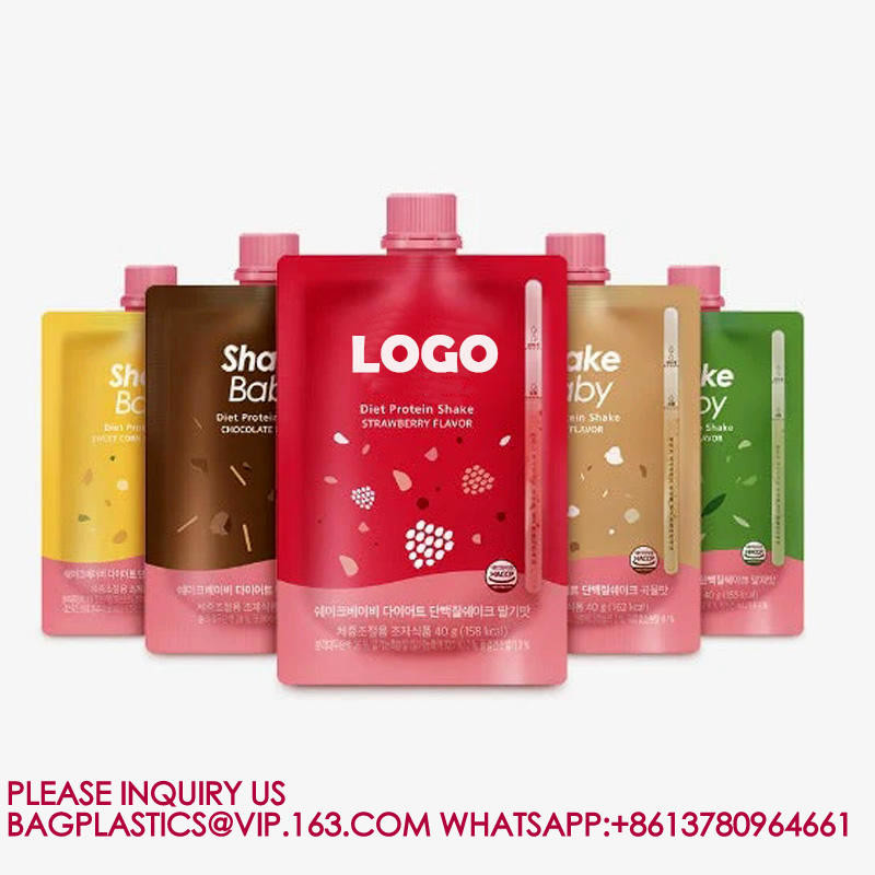 Wholesale Stand Up SpoutBag Drinking Packing Bag Liquid Pouches Juice Package SpoutPouch