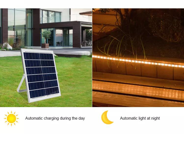 3000K Lithium Battery Solar Powered LED Strip Rgb Solar Led Tape Lights